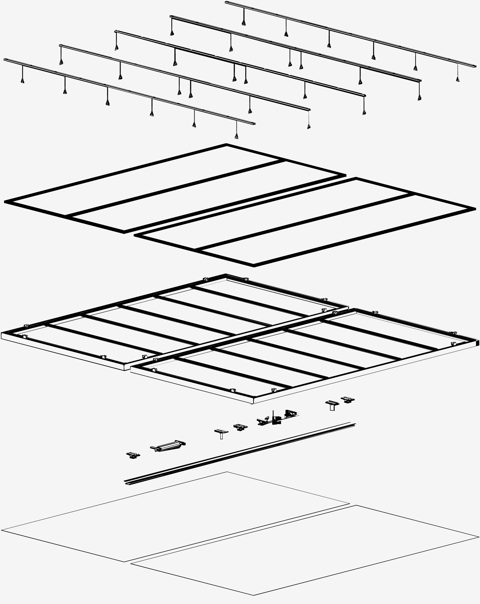 CP-Exploded Non Illuminated Ceiling Panel