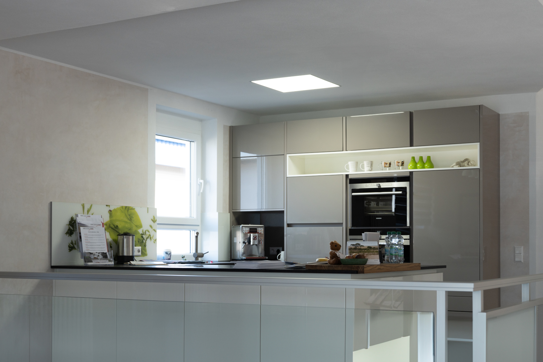 A well designed kitchen, illuminated with the Richter revilight